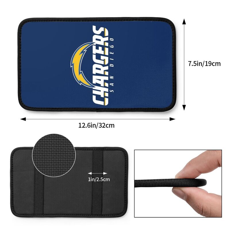 San Diego Chargers Printed car armrest box pad anti-abrasion pad