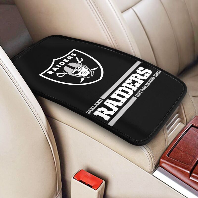 Las Vegas Raiders Printed car armrest box pad Protective pad