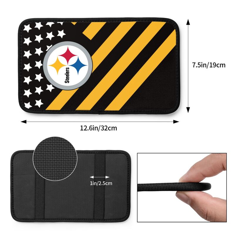Pittsburgh Steelers2 Protective pad for armrest box of printing vehicle