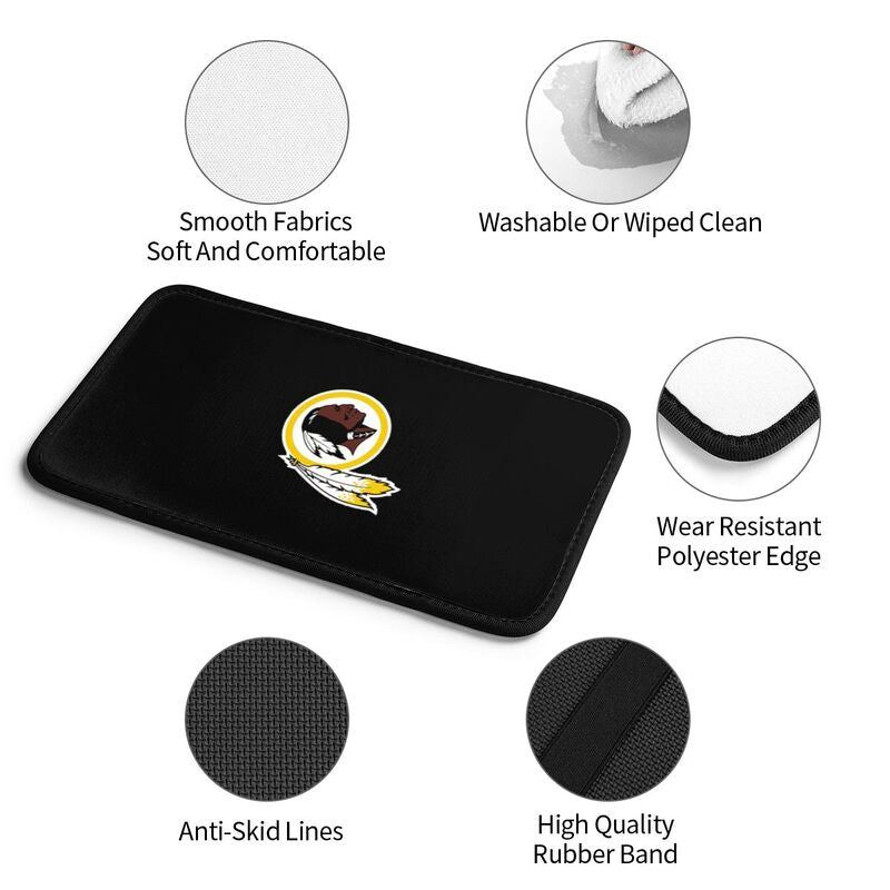 Car armrest box pad Washington Commanders 2 Printed center armrest box pad protective pad