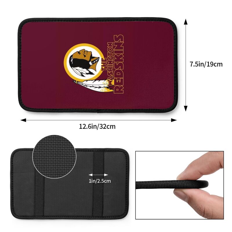 Car armrest box pad Washington Commanders 1 Printed central armrest box pad protective pad