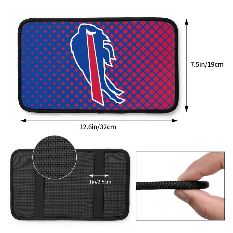 Buffalo Bills Car handrail box cushion Personalized printed car armrest cover