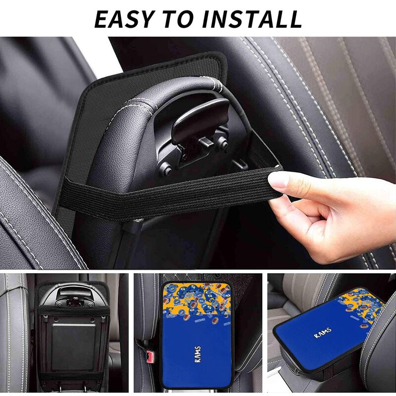 Los Angeles Rams print Car center console armrest pad car armrest protective cover