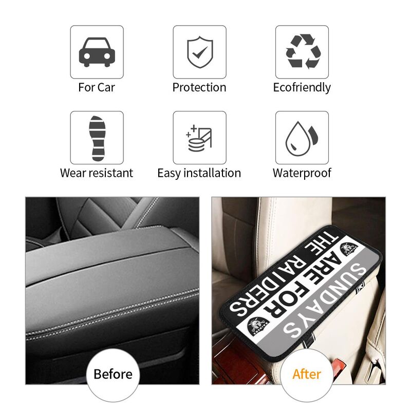 Las Vegas Raiders Personalized printed car armrest cover Car handrail box cushion