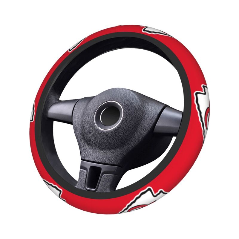 Kansas City Chiefs 2 Printed breathable elastic steering wheel cover