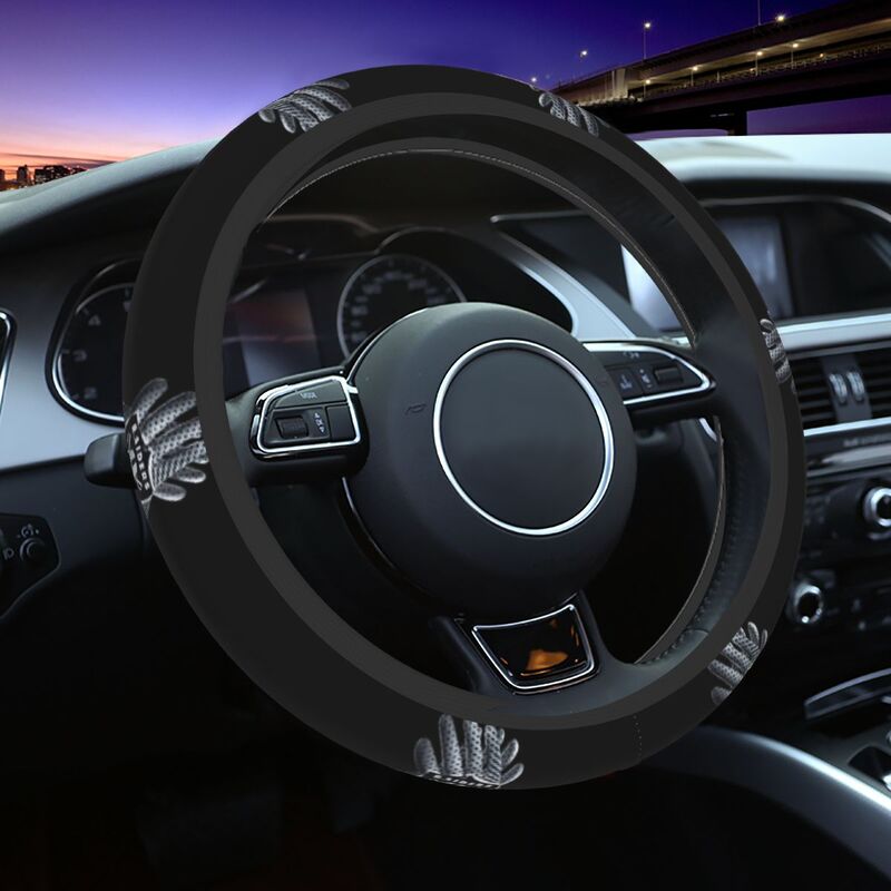Las Vegas Raiders Printed car anti-skid cover elastic steering wheel cover