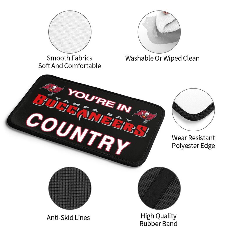 Tampa Bay Buccaneers Printed car armrest box pad elbow support pad