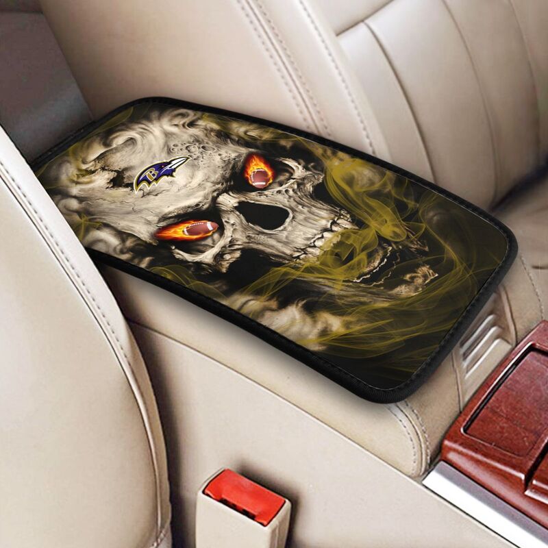Baltimore Ravens Printed car armrest box pad elbow support anti slip pad