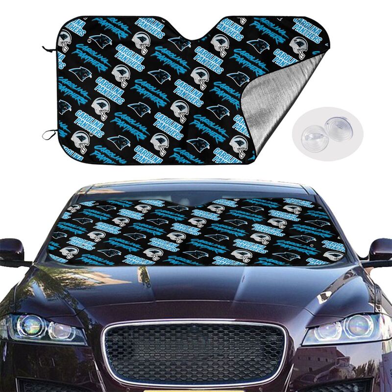 Carolina Panthers Printed suitable for front Car windshield sunshades Car windshield sunshades