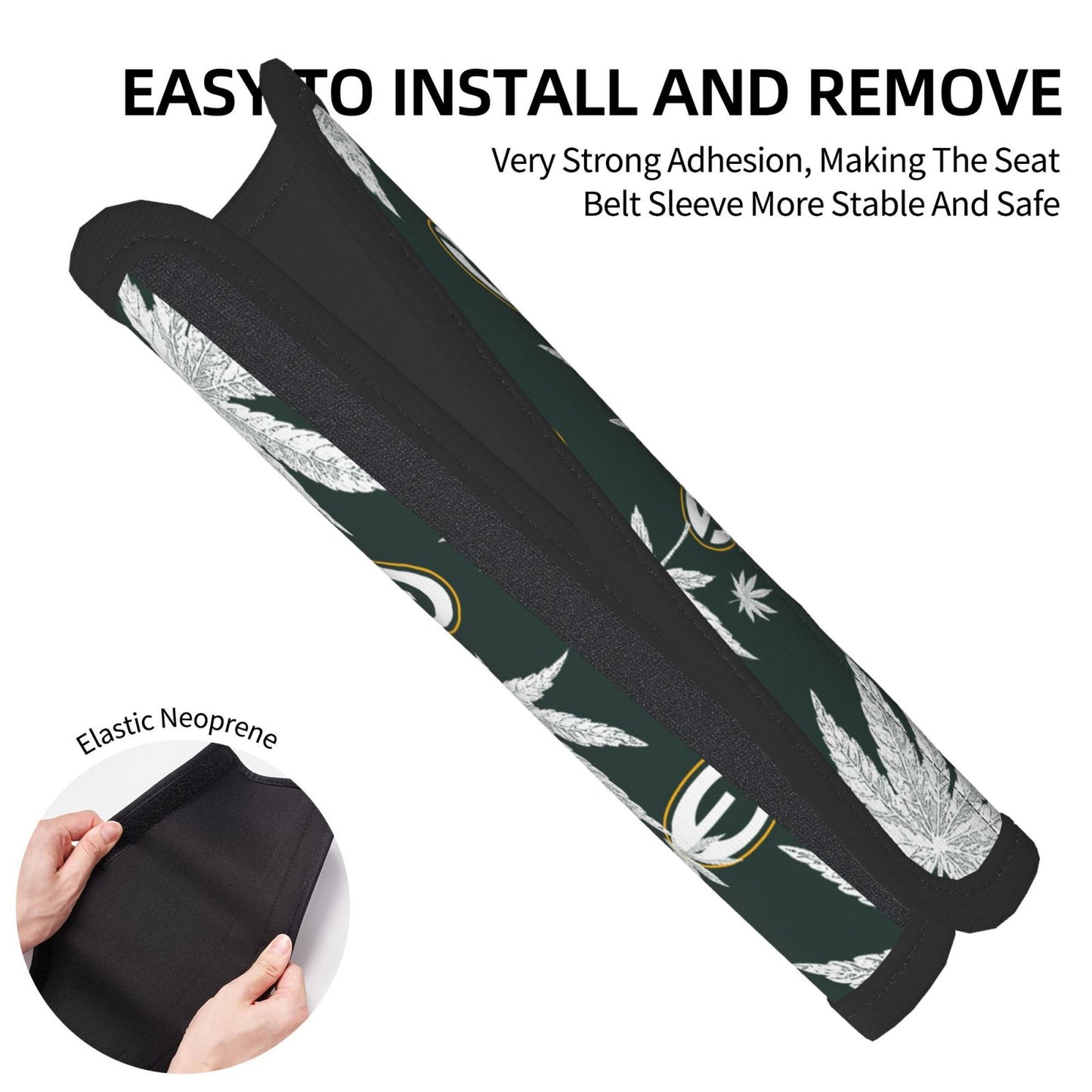Green Bay Packers Car seat belt protection cover Adult seat belt protection cover