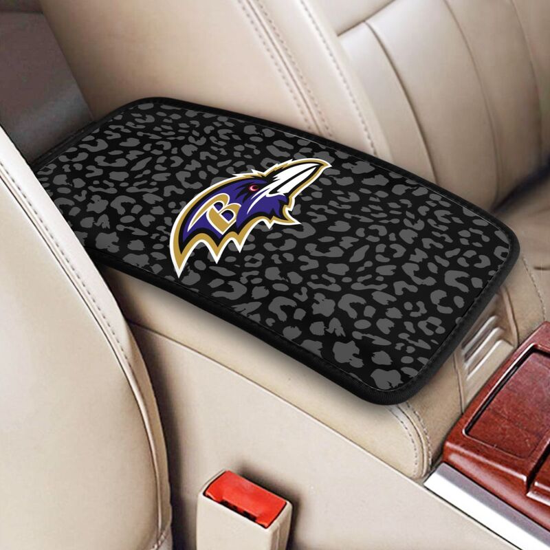 Baltimore Ravens print Car handrail box cushion Personalized car armrest cover
