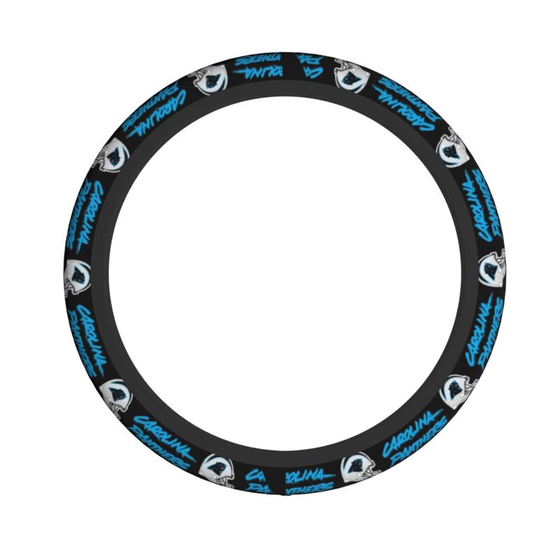 Carolina Panthers Printed car protective cover elastic steering wheel cover