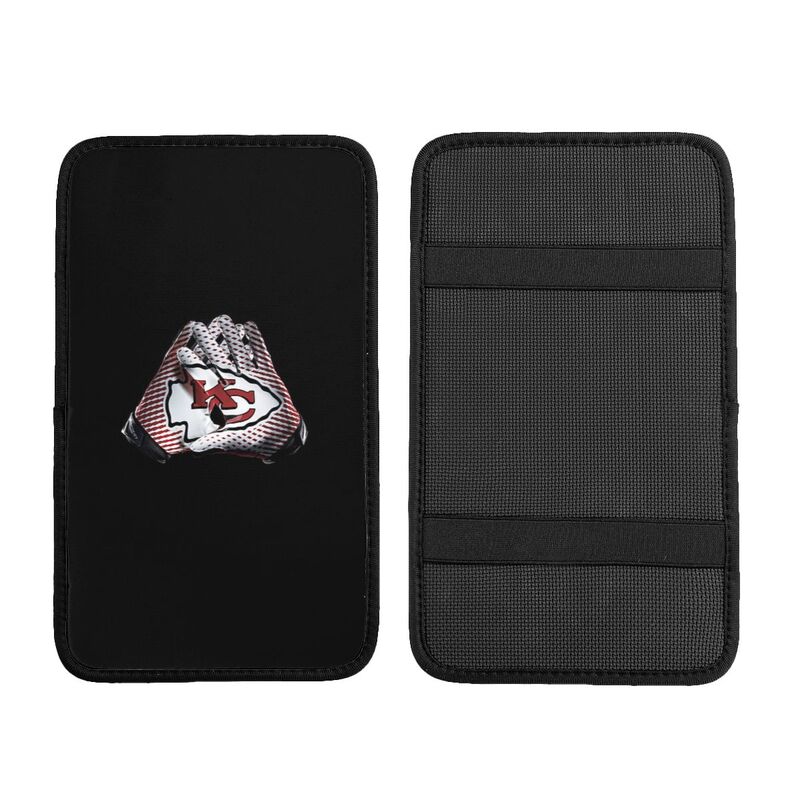 Kansas City Chiefs Printed car center armrest box pad anti slip pad