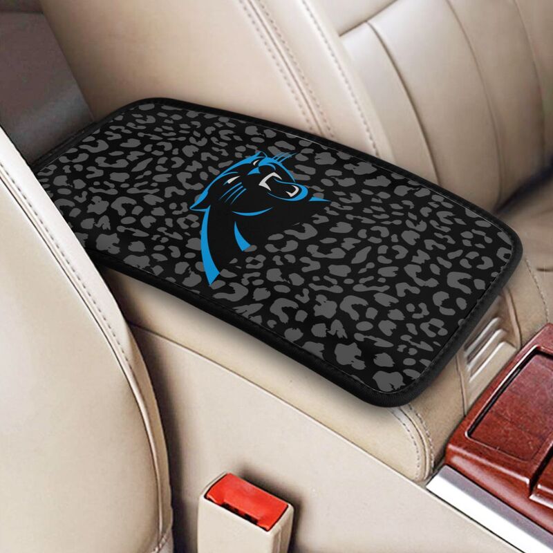 Carolina Panthers print Car handrail box cushion Personalized car armrest cover