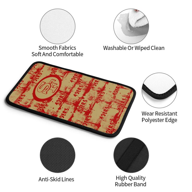 San Francisco 49ers print Car armrest box protective cover car center console armrest pad