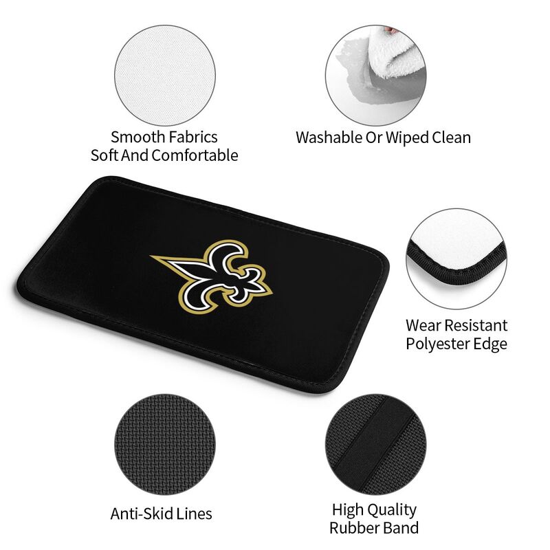 New Orleans Saints Printed car center armrest box pad anti slip pad
