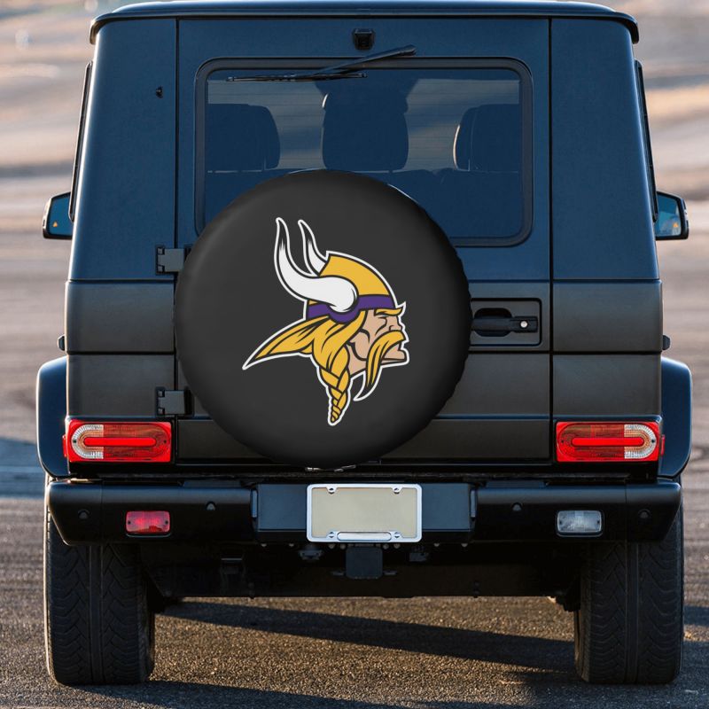 Minnesota Vikings Car tire protection cover spare tire waterproof and dustproof cover