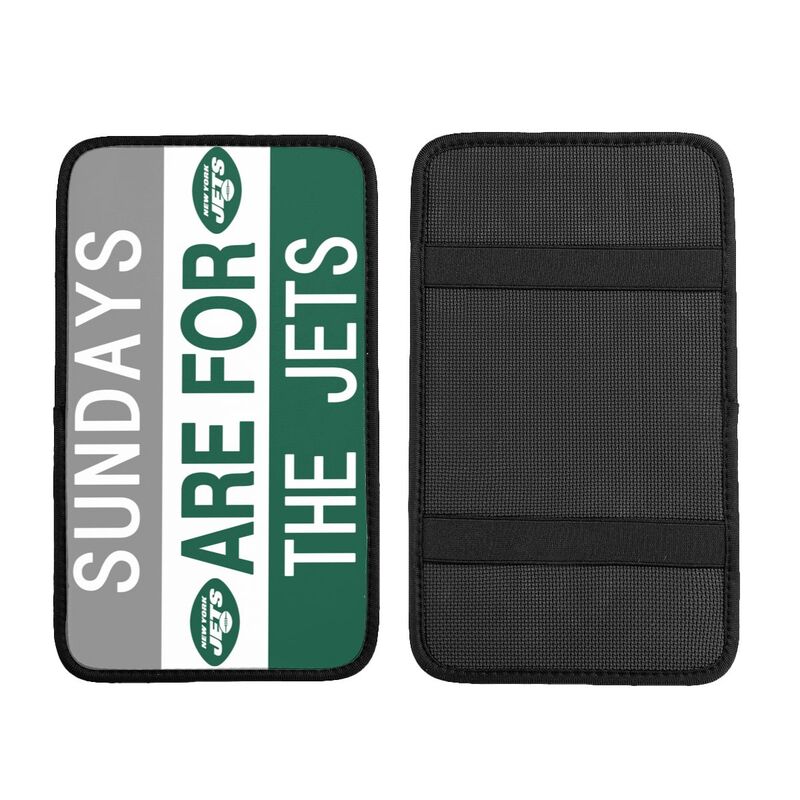 New York Jets Personalized printed car armrest cover Car handrail box cushion