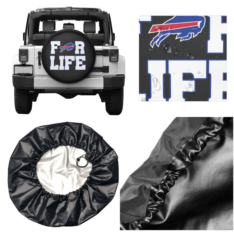 Buffalo Bills Printing tire protection cover car spare tire dust protection cover
