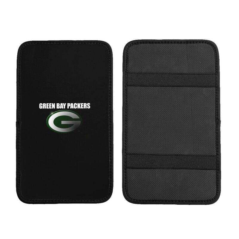 Car armrest box pad Green Bay Packers 3 Printed central armrest box pad protective pad