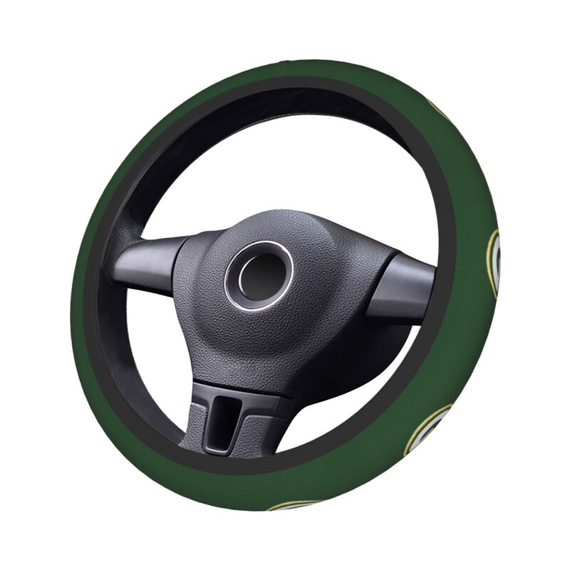 Green Bay Packers 1 Printed breathable elastic steering wheel anti slip cover