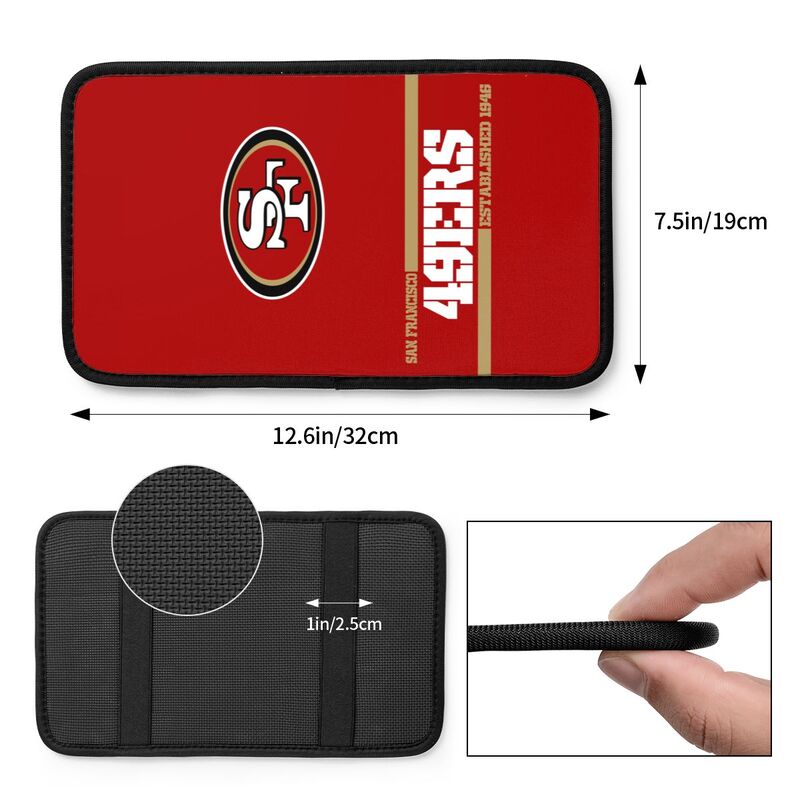 San Francisco 49ers Printed car armrest box pad Protective pad