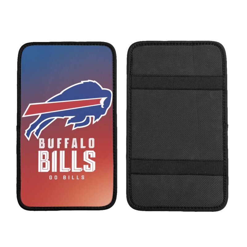 Car armrest box pad Buffalo Bills Printed central armrest box pad protective pad