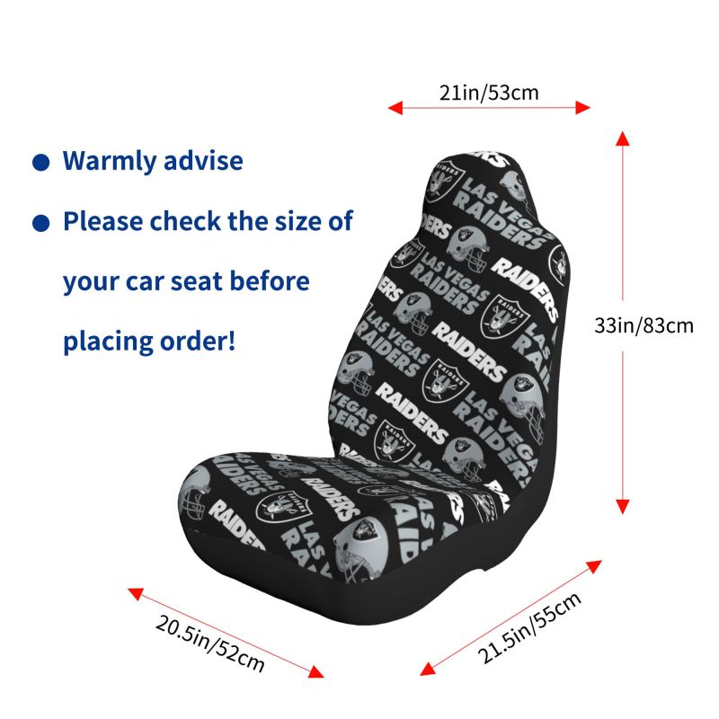 Las Vegas Raiders Printed seat dust protection cover car seat protective cover