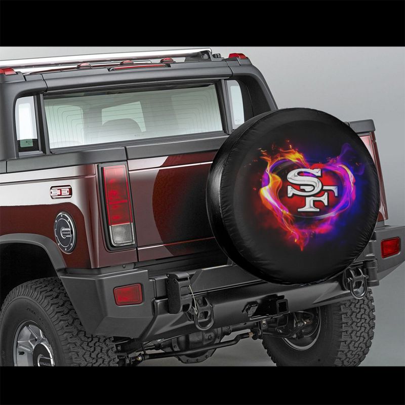 San Francisco 49ers printed car tire cover dustproof and waterproof tire cover