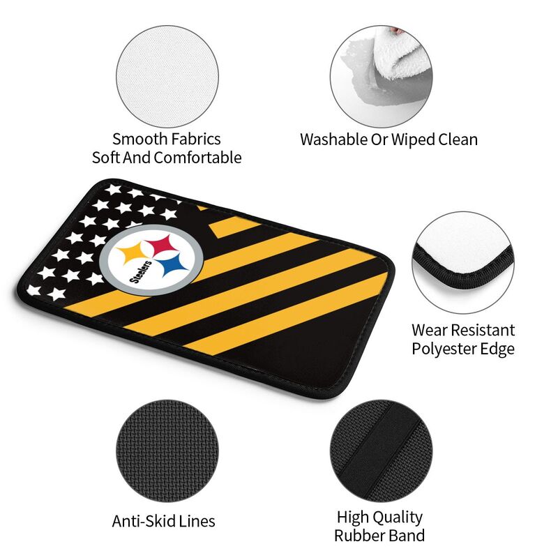 Pittsburgh Steelers2 Protective pad for armrest box of printing vehicle