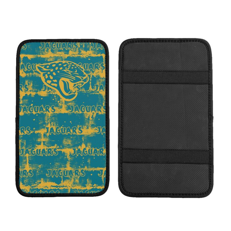 Jacksonville Jaguars print Car armrest box protective cover car center console armrest pad