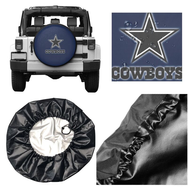 Dallas Cowboys 4 Print tire protection covers car sunscreen tire protection covers
