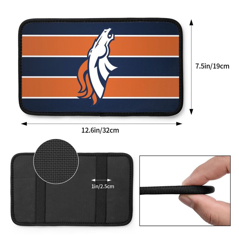 Denver Broncos1 Printed car armrest box pad anti-abrasion pad