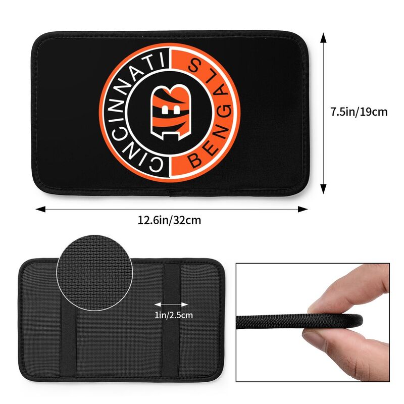 Cincinnati Bengals print car armrest protective cover Car center console armrest pad