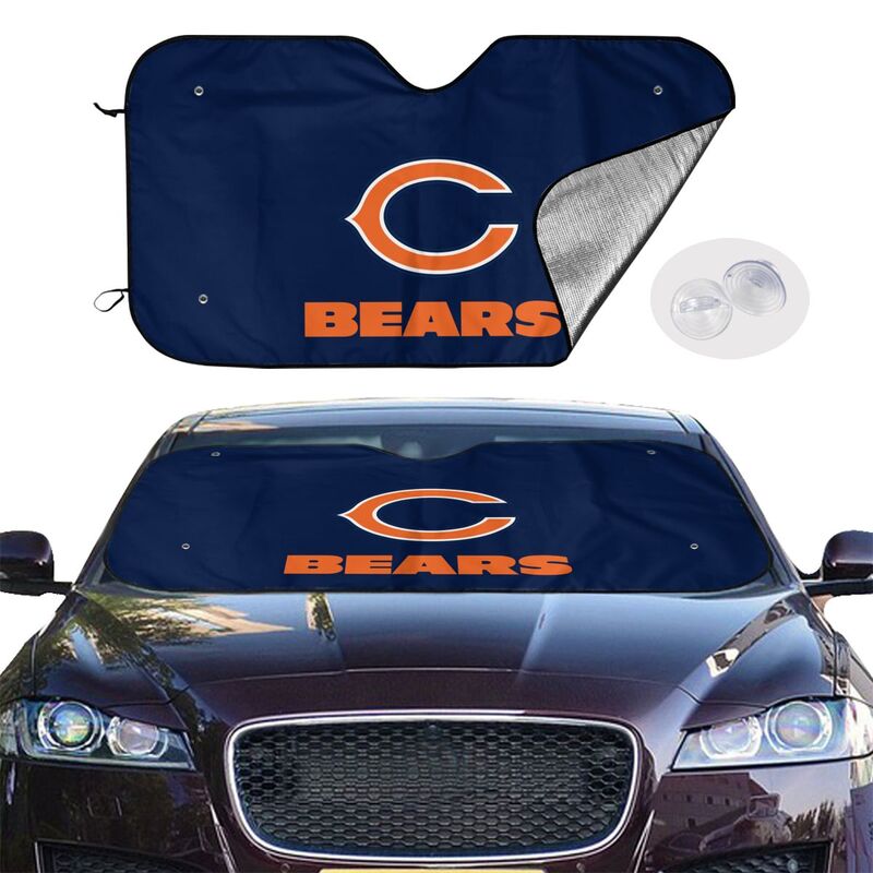 Chicago Bears Printed car multi size front windshield sunshade car windshield sunshade