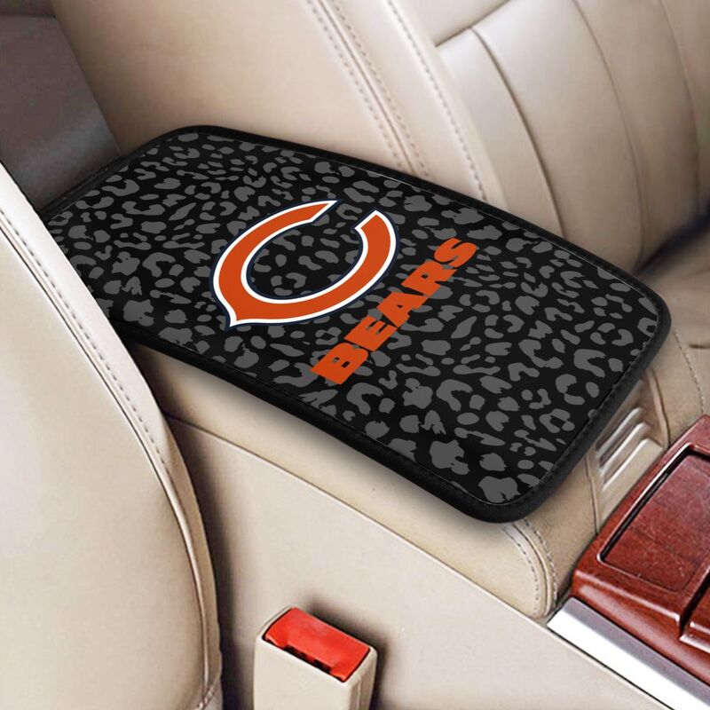 Chicago Bears print Car handrail box cushion Personalized car armrest cover