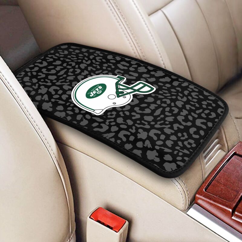 New York Jets 3 printed Car handrail box cushion Personalized car armrest cover