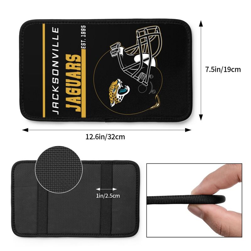 Jacksonville Jaguars Print car armrest box cushion armrest protective cover