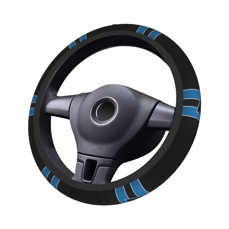 Carolina Panthers Printed breathable elastic steering wheel cover