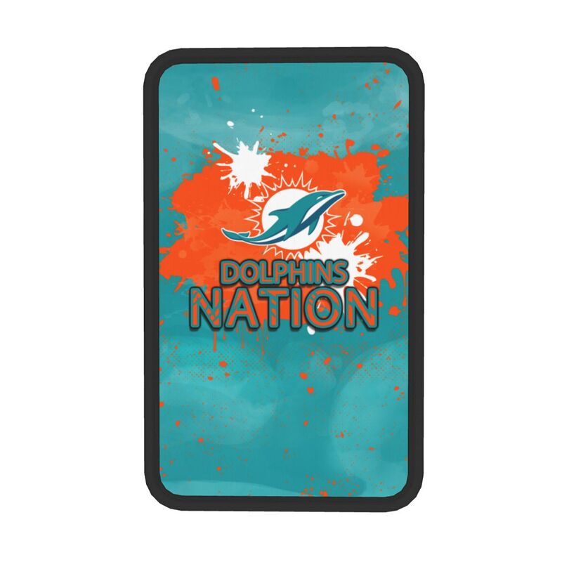 Miami Dolphins print car center console armrest pad Car armrest box protective cover
