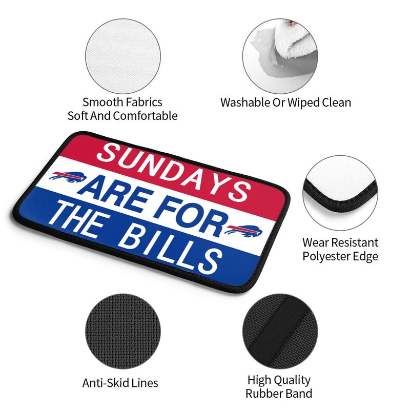 Buffalo Bills Personalized printed car armrest cover Car handrail box cushion