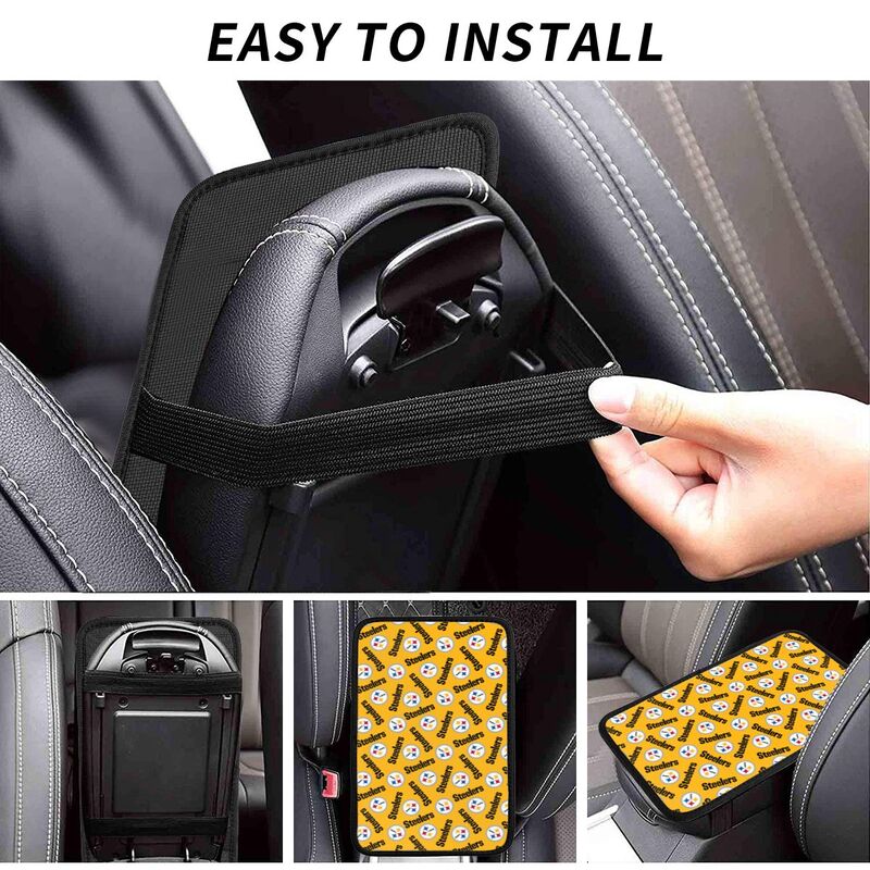 Pittsburgh Steelers Printed armrest protective cover car armrest box cushion