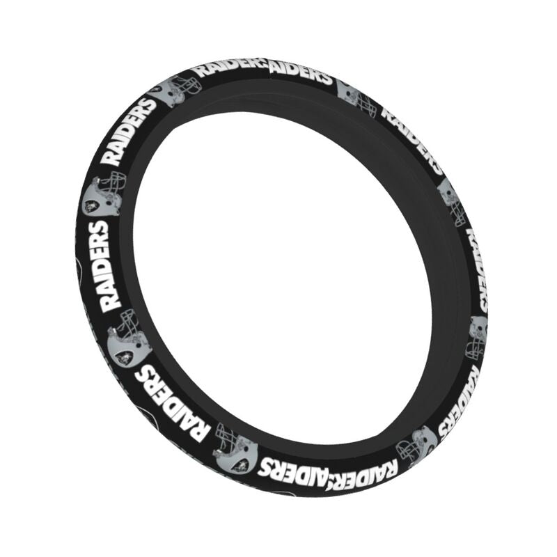 Las Vegas Raiders 2 Printed elastic steering wheel cover car steering wheel protective cover