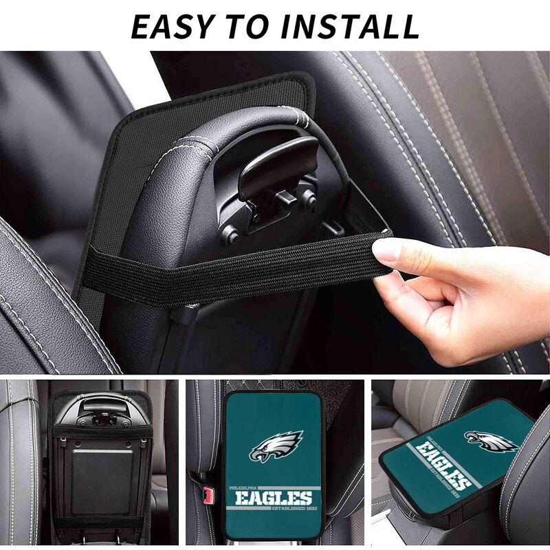 Philadelphia Eagles Printed car armrest box pad Protective pad