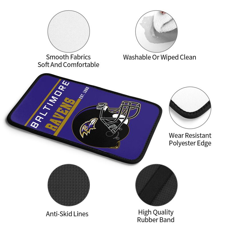Baltimore Ravens Print car armrest box cushion armrest protective cover