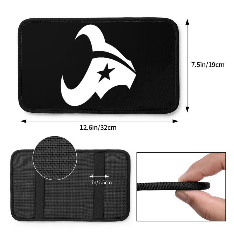 Car armrest box pad Houston Texans2 Printed central armrest box pad anti slip pad