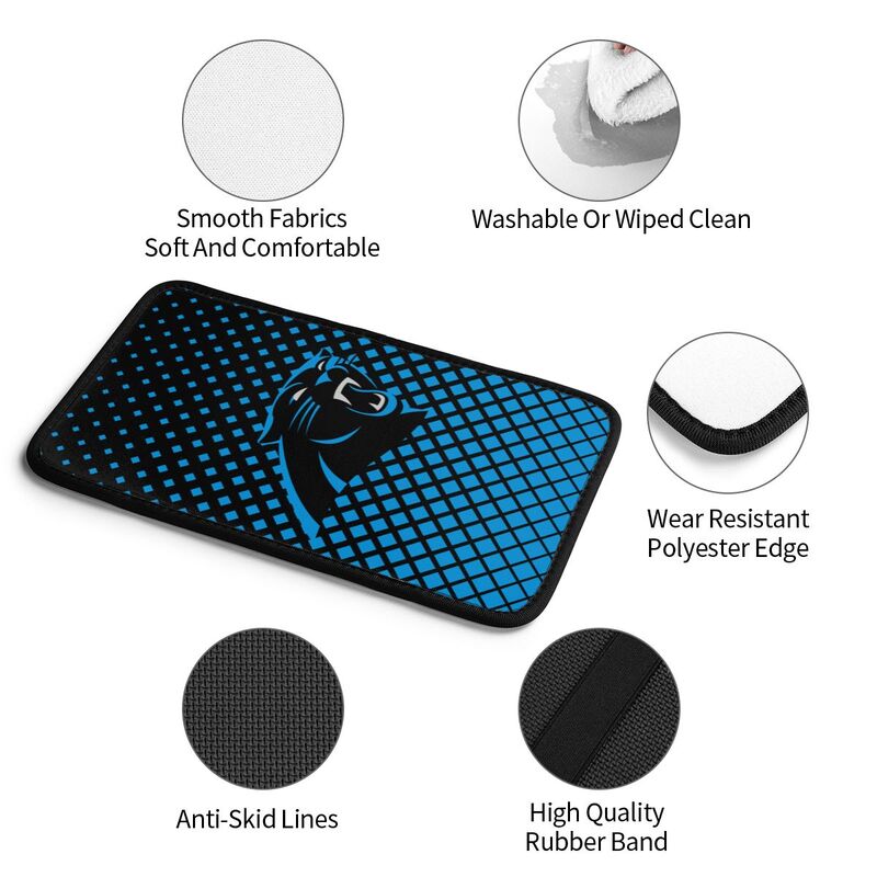 Carolina Panthers Car handrail box cushion Personalized printed car armrest cover