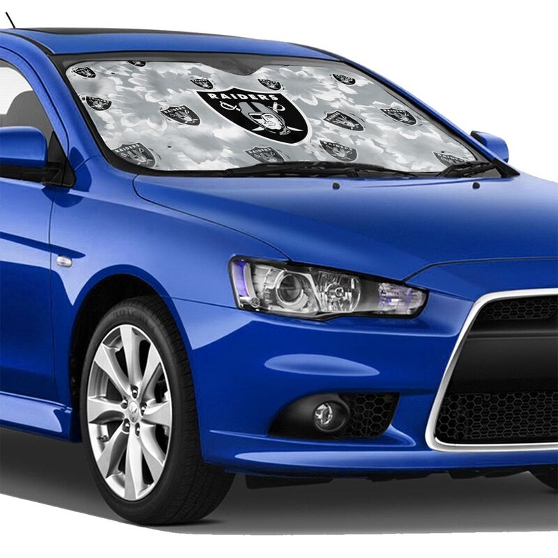 Las Vegas Raiders Printed multi size car front windshield sunshade car windshield sunshade