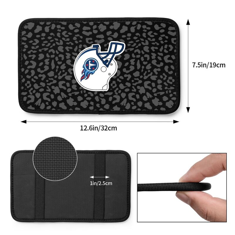 Tennessee Titans 3 printed Car handrail box cushion Personalized car armrest cover
