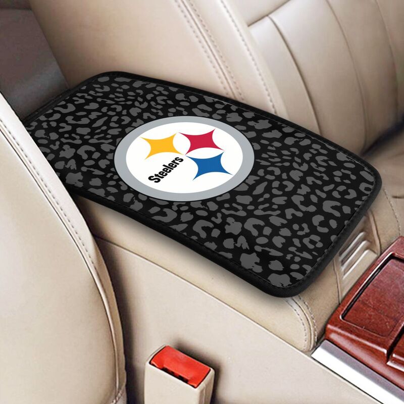 Pittsburgh Steelers print Car handrail box cushion Personalized car armrest cover